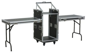 Power Dynamics Duży Rack Case z podwójnym stołem 16U+10U