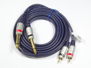 Tri 11805 Kabel 2RCA 2x6.3 mono 5m Vitalco