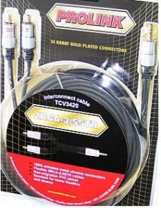 Tri 8520 Kabel jack 3.5 2RCA Prolink Exclusive 1.8m