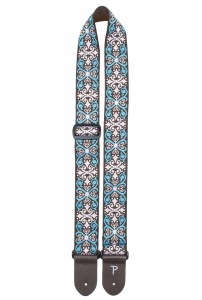 Pasek do Gitary - Perri's 7067 2" Jacquard Cross Brown Blue
