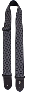 Pasek do Gitary - Perri's 7583 2" Jacquard Black Diamond Pane