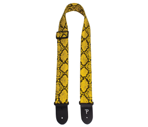 Pasek do Gitary - Perri's 7554 2" Faux Snake Skin Mustard