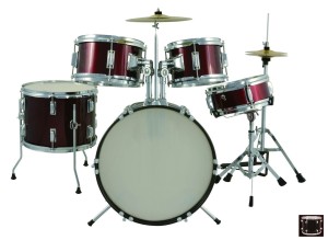 KG CX D015 Black Zestaw Perkusyjny z Talerzami Junior