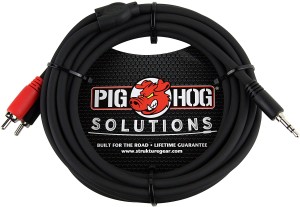 Pig Hog PB-S3R10 Stereo Jack 3,5mm 2x RCA