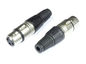 Gniazdo XLR żeńskie - Tri 2844 XLR M030 Niklowane