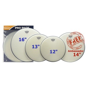 Remo Komplet Naciągów Ambassador Coated 12", 13", 16"