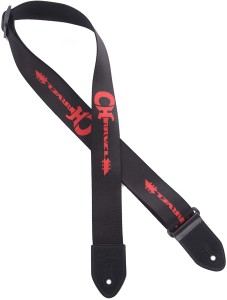 Pasek do Gitary - Fender Strap Charvel Logo Blk/Red