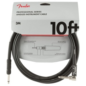 Fender Pro 10' Angl Instrument Cable Blk