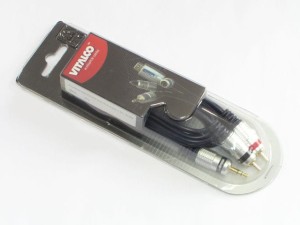Tri 0039 Kabel Jack 3,5 2RCA Vitalco 0,5m