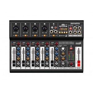 Mikser - Proel Italian Stage 2MIX6FXU 6ch EFX Media Player Bluetooth