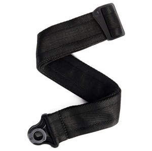 Pasek do Gitary - D'addario 50BAL00 Auto Lock Strap Black z automatyczną blokadą