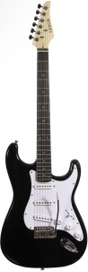 Gitara Elektryczna - Arrow ST111 Deep Black Rosewood White