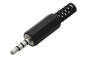 Tri 1059 Black - wtyk jack 3,5 mm stereo