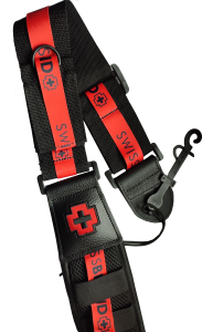 Pasek do Gitary - Perri's 8292 3,5" Neoprene Swiss Brand Red