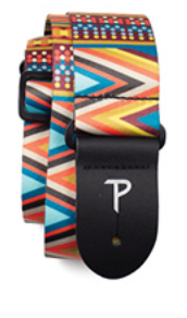 Pasek do Gitary - Perri's 7305 2" Aztec Design Orange Yellow Blue