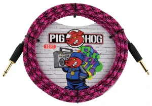Kabel Instrumentalny - Pig Hog PCH10GPK Pink Graffiti