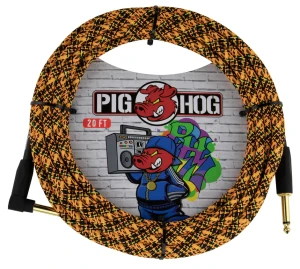 Kabel Instrumentalny - Pig Hog PCH20GORR Orange Graffiti Łamany