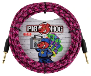 Kabel Instrumentalny - Pig Hog PCH20GPK Pink Graffiti