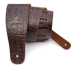 Pasek do Gitary - Magma MC02 Crocodile Brown