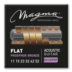 Struny do Gitary Akustycznej - Magma GA130PBF 11-52 Phosphor Bronze Flat