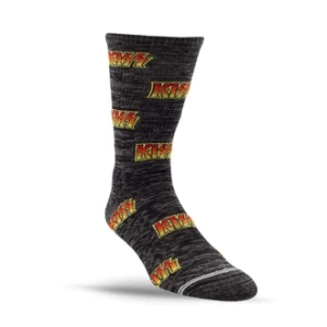 Perri's KSA301-036-L Kiss All Over Crew Charcoal Skarpety