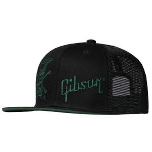 Gibson Slash "Skully" Trucker Hat Black Green Czapka z daszkiem