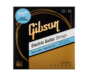 Struny do Gitary Elektrycznej - Gibson SEG BWR10 Brite Wire Reinforced 10-46 Light 