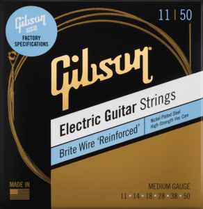 Struny do Gitary Elektrycznej - Gibson SEG BWR11 Brite Wire Reinforced 11-50 Medium 