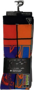 Perri's KSA306-001-O-M Kiss DYE Sublimation Crew Black Skarpety