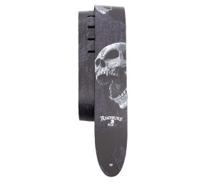 Pasek do Gitary - Perri's 11024 2,5" Beserker Skull Alchemy Direct To Leather
