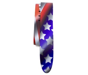 Pasek do Gitary - Perri's 11044 2,5" USA Flag Direct To Leather