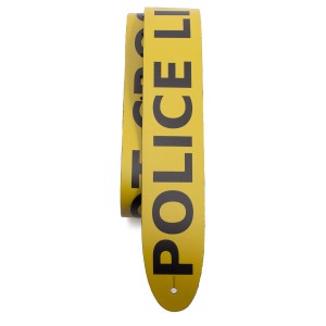 Pasek do Gitary - Perri's 11045 2,5" Police Line Do Not Cross Direct To Leather