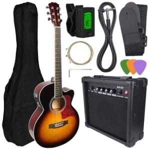 NN EAG Set SB Gitara Elektroakustyczna + wzmacniacz