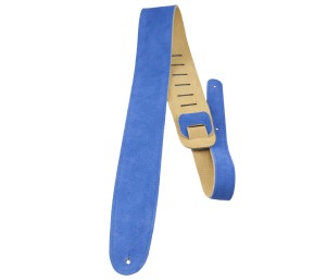 Pasek do Gitary - Perri's 208 2.5" Suede Electric Blue