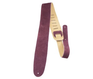 Pasek do Gitary - Perri's 210 2.5" Suede Burgundy