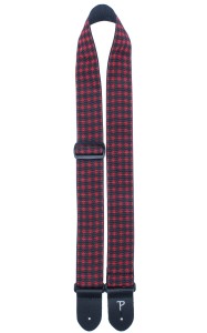 Pasek do Gitary - Perri's 7064 2" Jacquard Diamons Black Red