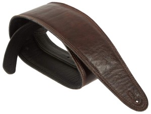 Pasek do Gitary - Perri's 7136 3,5" Mahogany Padded Leather