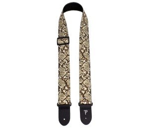 Pasek do Gitary - Perri's 7553 2" Faux Snake Skin Beige