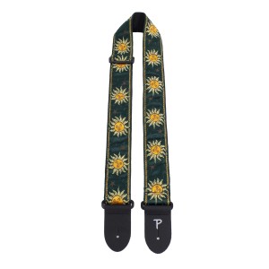 Perri's 7637 2" Jacquard Suns Green Pasek do Gitary