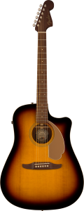 Gitara elektroakustyczna - Fender Redondo Player Sunburst WN Gold Pickguard 
