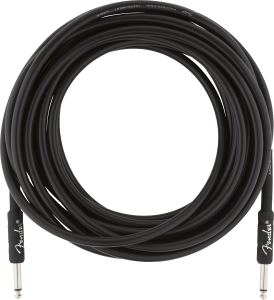 Fender Pro 25' Instrument Cable Blk