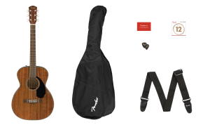 Fender CC60S Concert Pack All Mahogany Gitara akustyczna