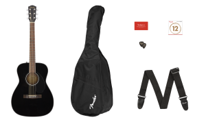 Fender CC60S Concert Pack Black Gitara akustyczna