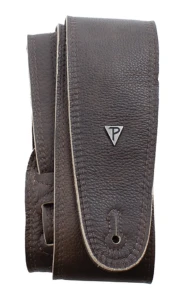 Perri's 7793 3" Double Stutch Brown Leather Pasek do gitary