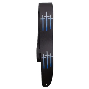 Perri's 11066 2,5" Triple Crosses Direct To Leather Pasek do gitary
