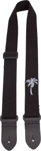 Perri's 7111 1,5" Black Cotton Palm Tree Pasek do ukulele