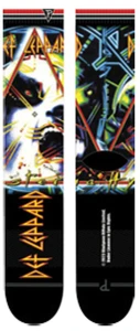 Perri's DLC301-001-O-M Def Leppard Hysteria Dye Sub Black Skarpety