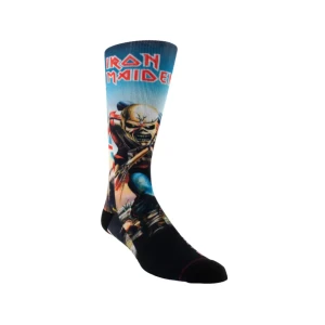 Perri's IMA302-001-O-M Iron Maiden Dye Sub Black Skarpety