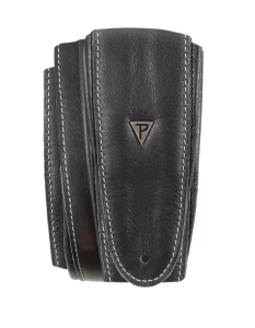 Perri's 7734 3" Soft Black Padded Leather Pasek do gitary