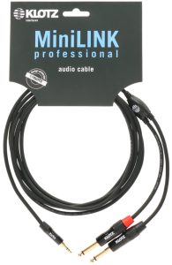 Klotz KY5 150 1,5m Jack 3,5mm 2x Jack 6,5mm